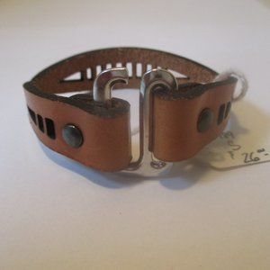 Leather Laser Cut Bracelet Size Small 6.5" NWT